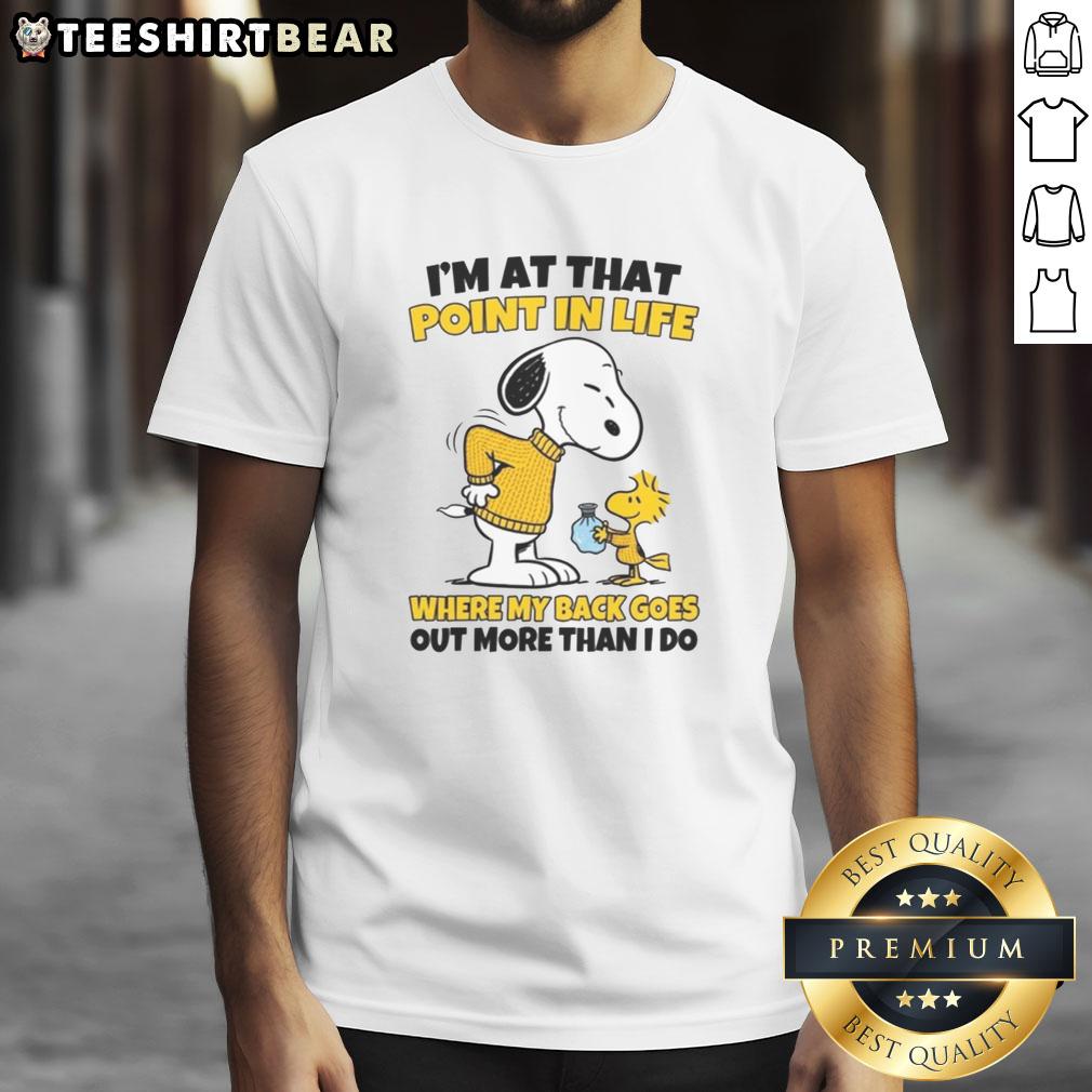 nice-im-at-that-point-in-life-where-my-back-goes-out-more-than-i-do-t-shirt Funny 'I'm At That Point In Life Where My Back Goes Out More Than I Do' T-Shirt design for humor lovers.