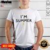 Nice I'M Summer Sun Graphic T-Shirt featuring a vibrant sun design, perfect for warm weather and casual outings.