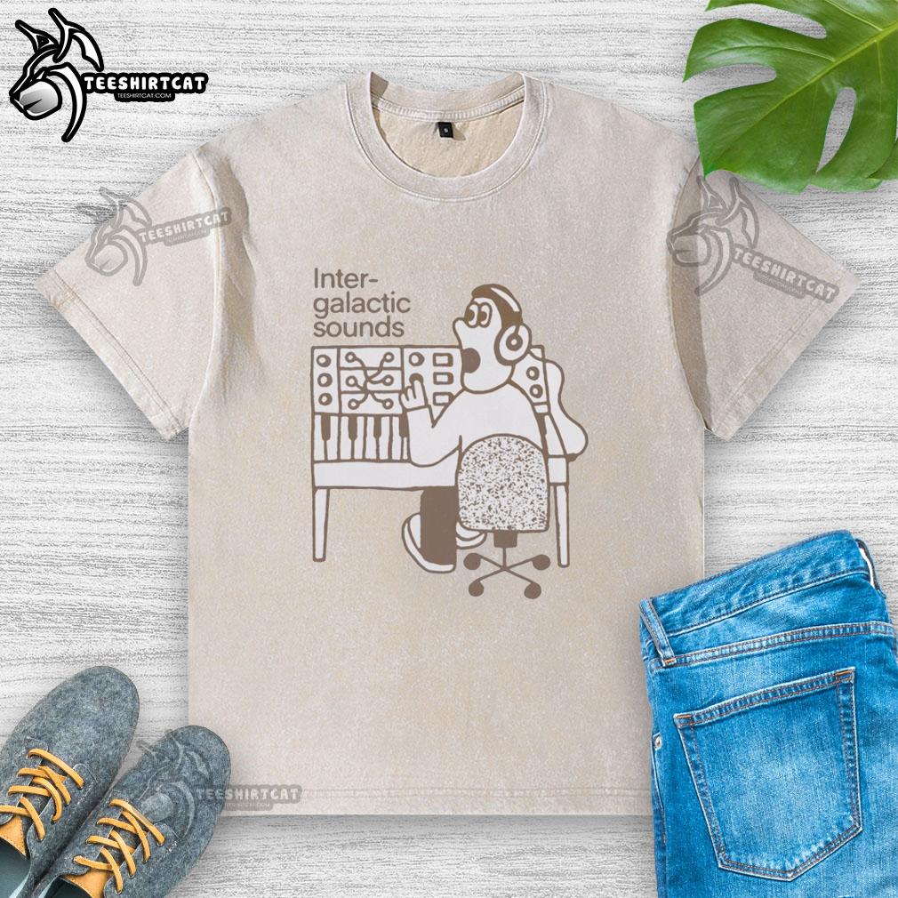 nice-inter-galctic-sounds-washed-t-shirt Stylish Nice Inter Galactic Sounds washed t-shirt featuring vibrant cosmic graphics for a trendy casual look.