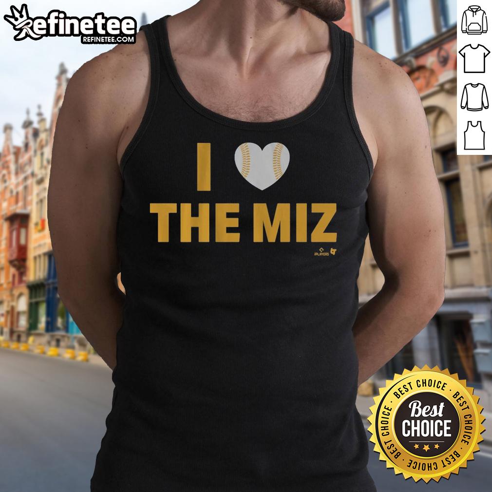 nice-jacob-misiorowski-i-heart-the-miz-tank-top Nice Jacob Misiorowski wearing an 'I Heart The Miz' tank top, showcasing his love for wrestling in a casual style.