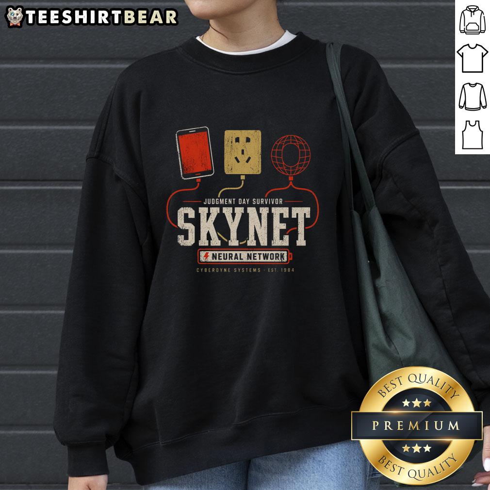 nice-judgment-day-tech-statement-sweatshirt Stylish Nice Judgment Day Tech Statement Sweatshirt in black, perfect for tech enthusiasts and casual wear.