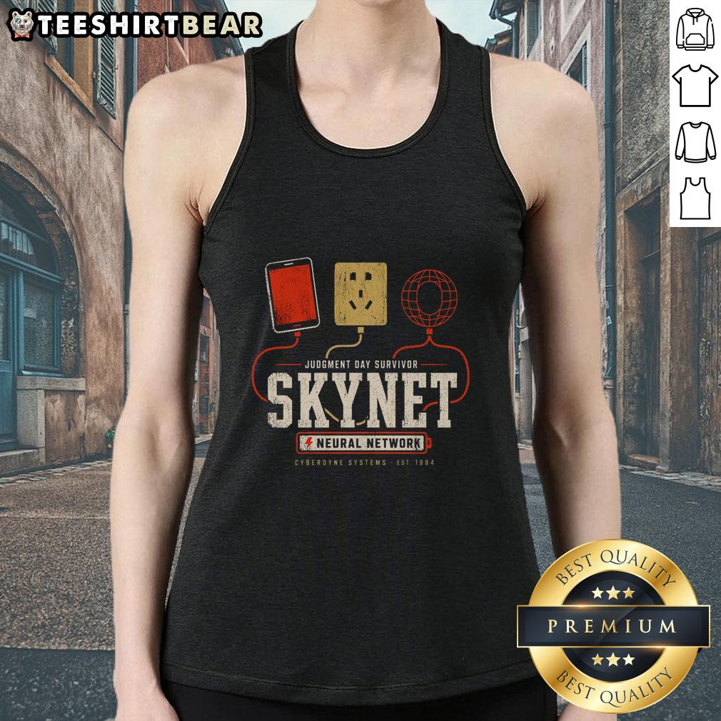 nice-judgment-day-tech-statement-tank-top Stylish Nice Judgment Day Tech Statement Tank Top in vibrant colors, perfect for casual wear and tech enthusiasts.