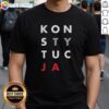Nice Konstytucja Logo T-Shirt featuring a bold, colorful design representing Polish constitutional pride.
