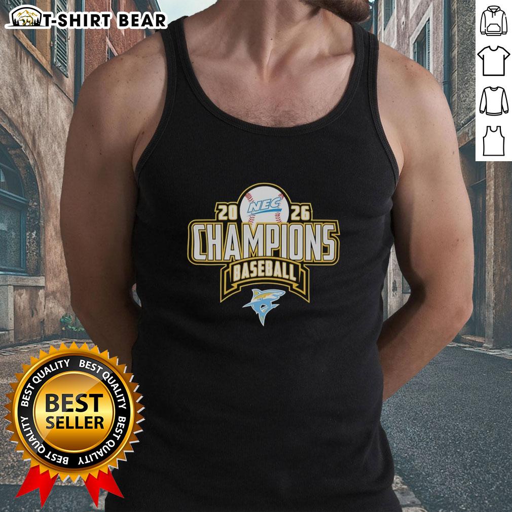 Nice Liu Sharks Nec Baseball Regular Season Champions 2026 Tank Top 2026 Nice Liu Sharks NEC Baseball Regular Season Champions tank top featuring team logo and vibrant design.