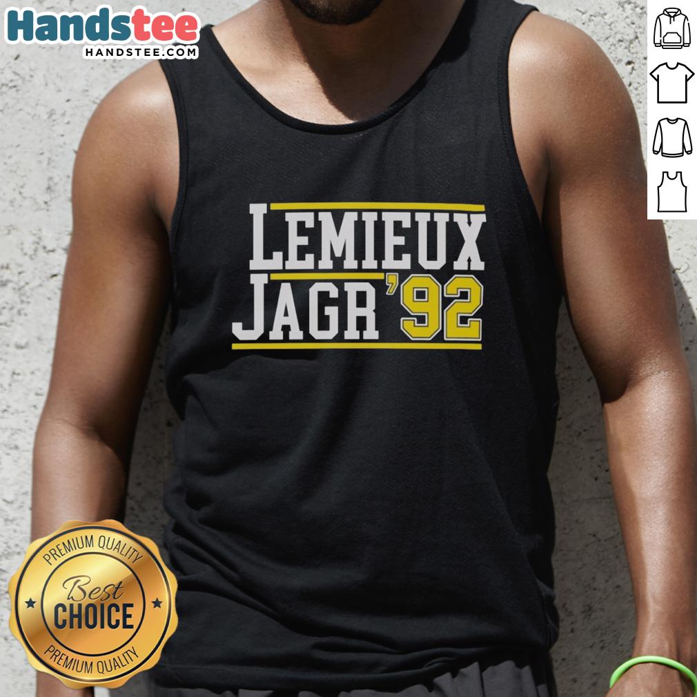 nice-mario-lemieux-and-jaromir-jagr-92-tank-top Nice Mario Lemieux and Jaromir Jagr 92 tank top featuring iconic hockey legends in stylish sports apparel.