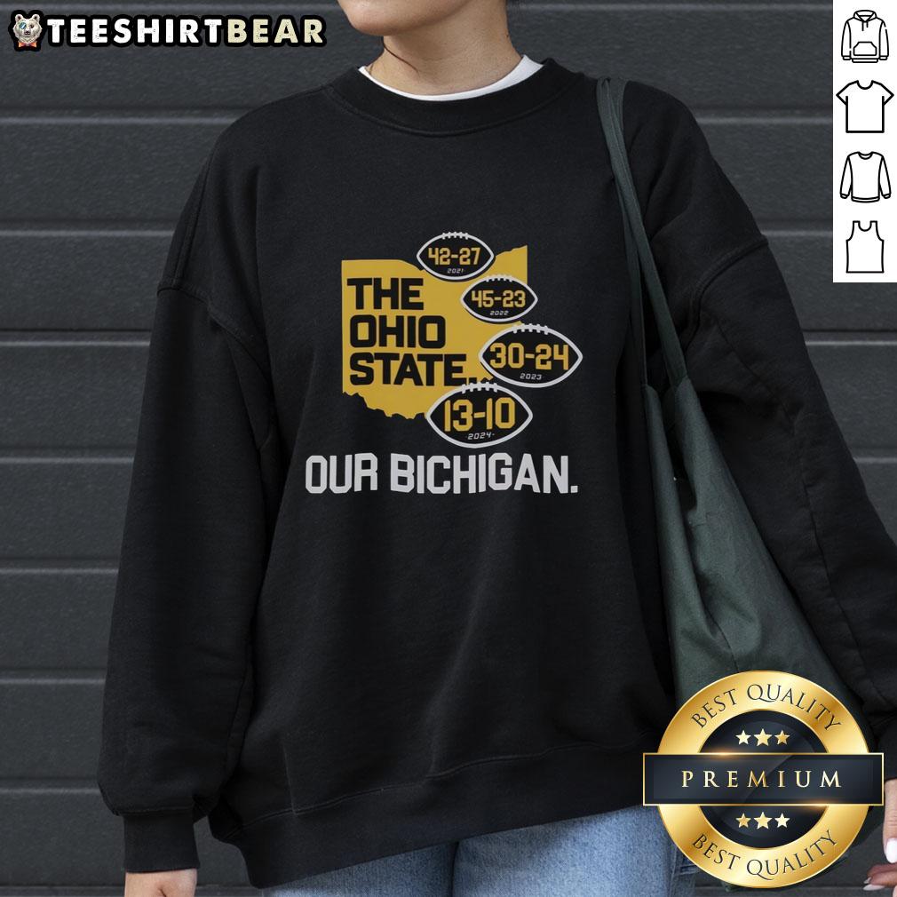 nice-michigan-wolverines-winning-times-ohio-state-buckeyes-our-bichigan-sweatshirt Nice Michigan Wolverines winning times Ohio State Buckeyes sweatshirt showcasing team pride and style.
