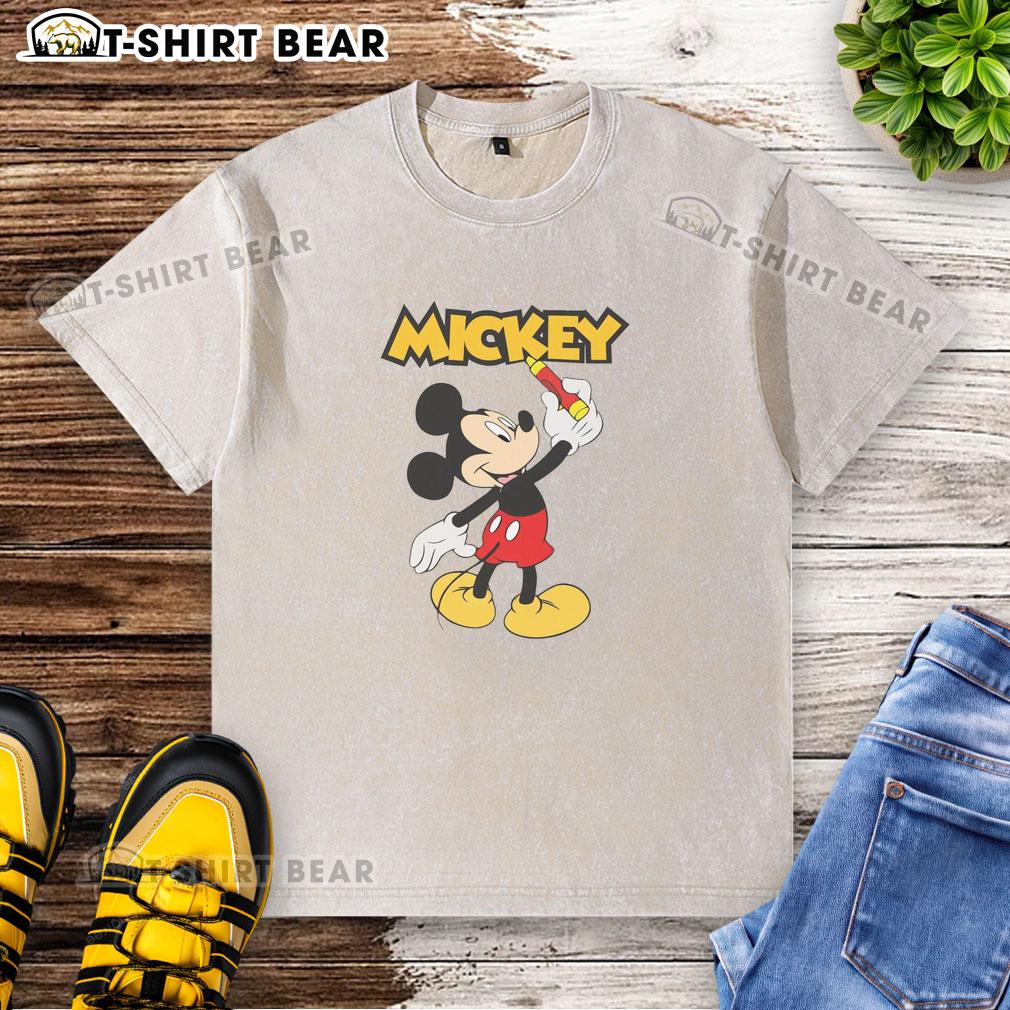 Nice Mickey 26 Washed T Shirt Nice Mickey 26 washed t-shirt featuring a vibrant Mickey Mouse graphic on a soft, comfortable fabric.