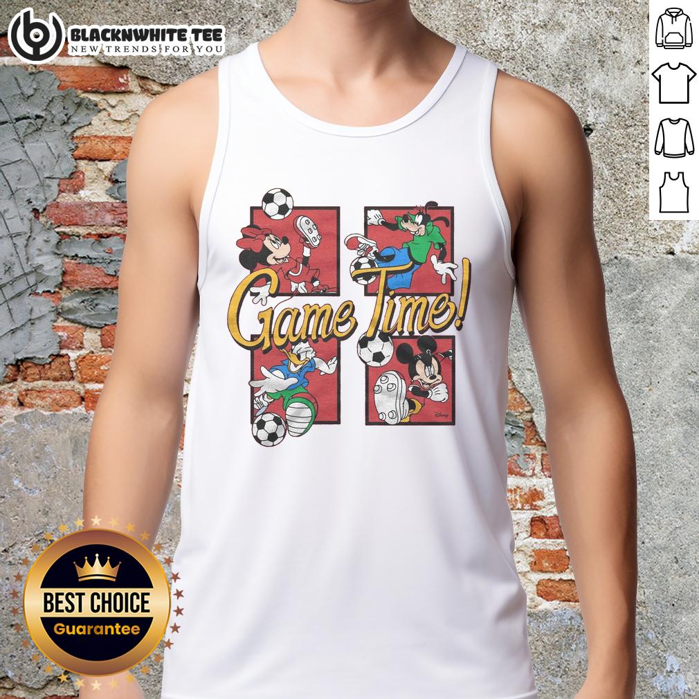 Nice Mickey And Friends Game Time Tank Top Nice Mickey and Friends Game Time tank top featuring vibrant colors and fun character graphics for Disney fans.
