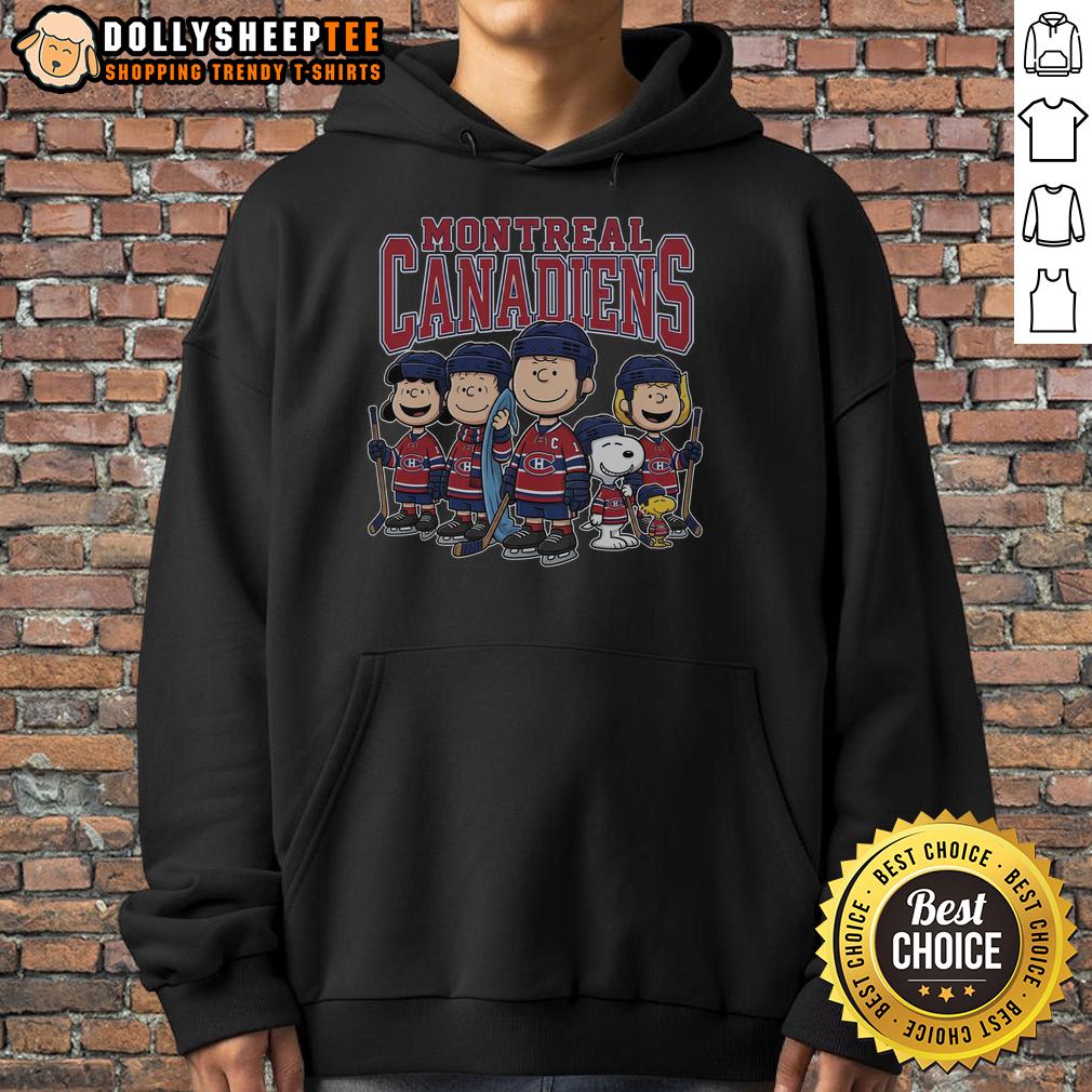 Nice Montreal Canadiens Peanuts Cartoon Team Ice Hockey Hoodie