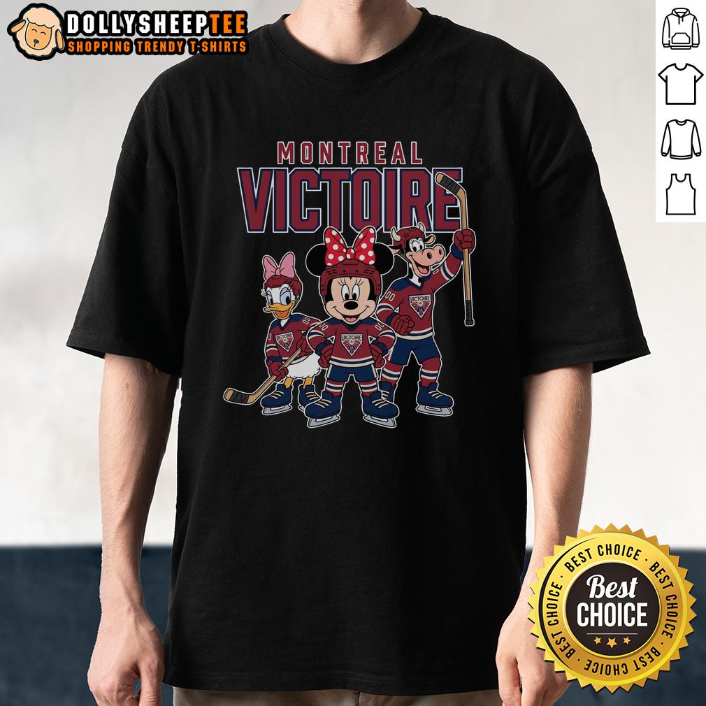 Nice Montreal Victoire Mickey Mouse Cartoon Team Ice Hockey T Shirt Nice Montreal Victoire Mickey Mouse cartoon team ice hockey T-shirt featuring vibrant graphics and a sporty design.