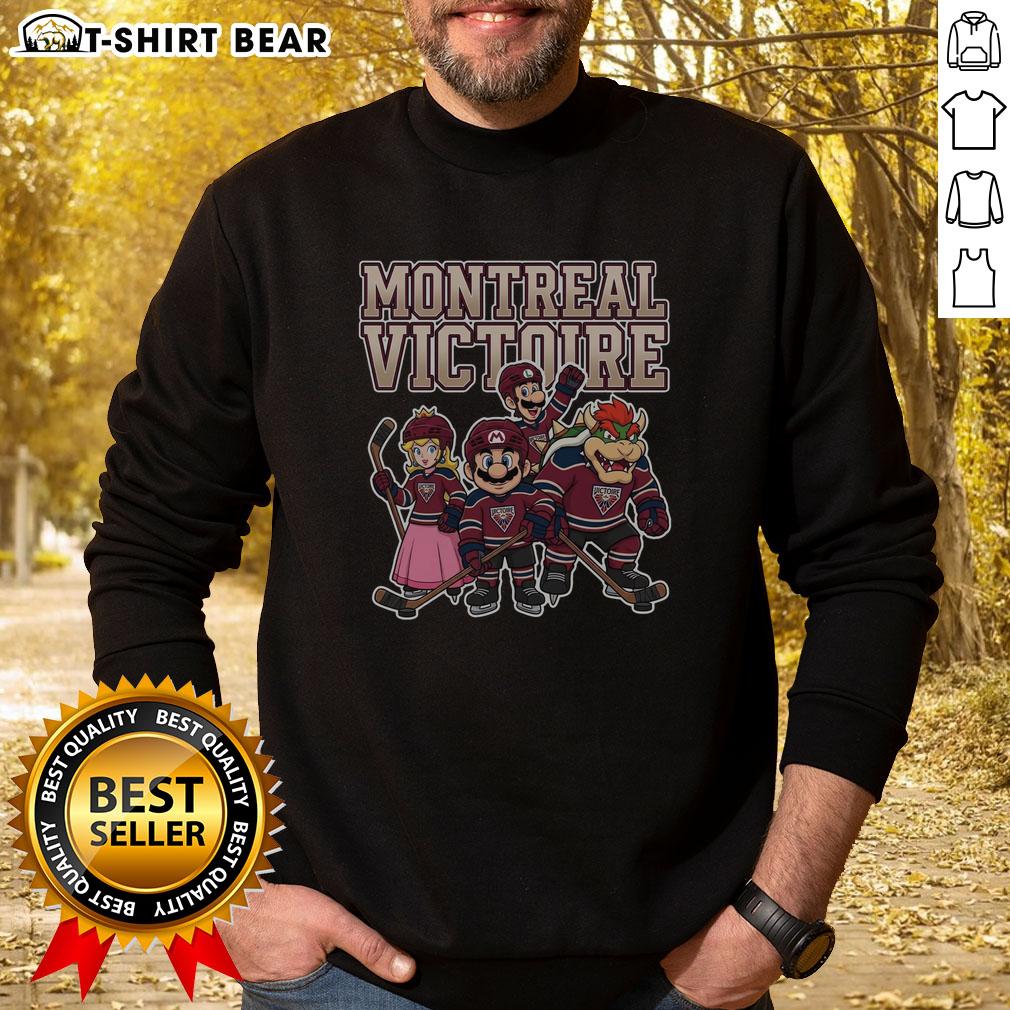 Nice Montreal Victoire Super Mario Team Ice Hockey Sweatshirt Nice Montreal Victoire Super Mario Team Ice Hockey sweatshirt featuring vibrant graphics and cozy design for fans.