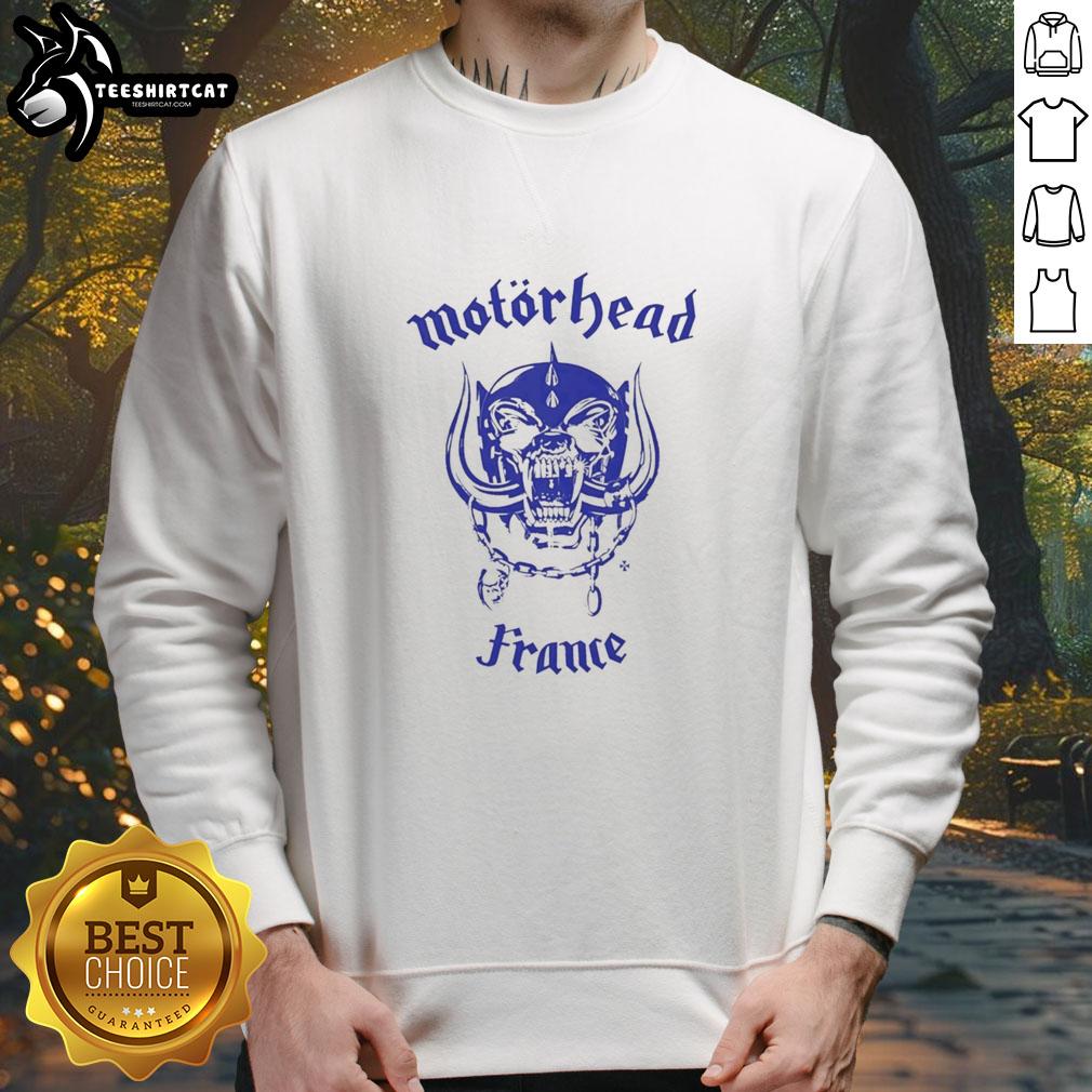 nice-motorhead-world-cup-france-national-team-2026-sweatshirt Alt Text: 2026 World Cup France National Team sweatshirt featuring Motorhead design, perfect for fans and supporters.