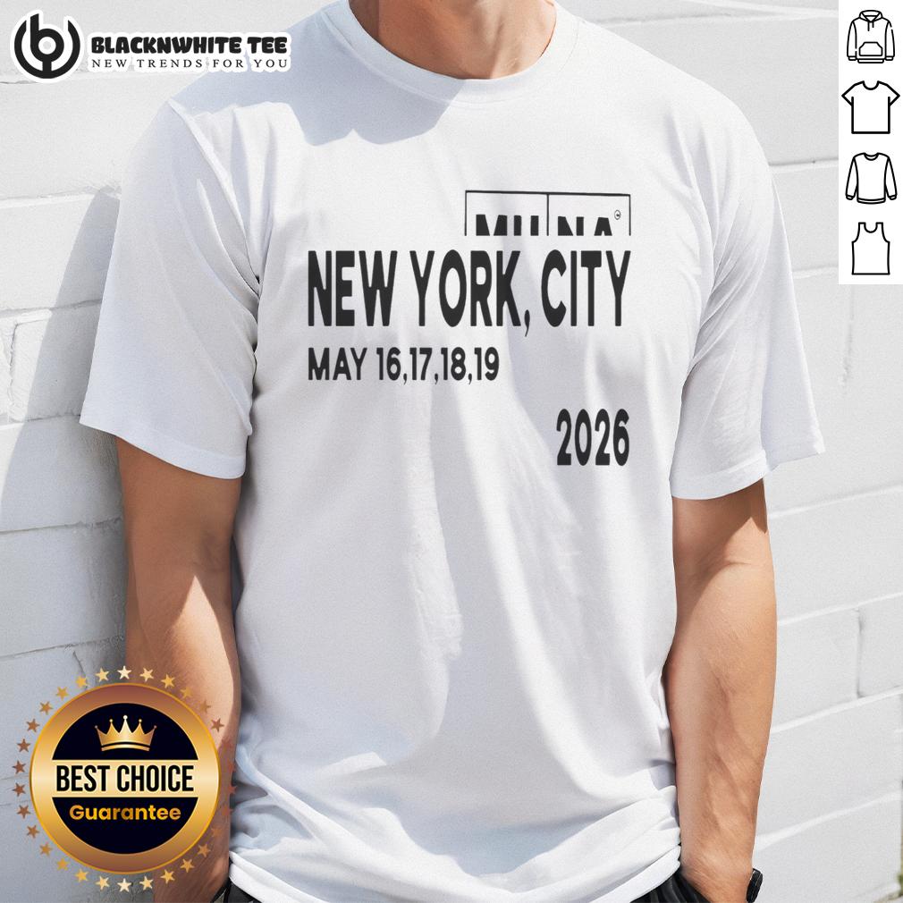 Nice Munaworld God Yes New York City May 16 19 2026 T Shirt Nice Munaworld God Yes New York City May 16 19 2026 T-Shirt featuring vibrant design and city-themed graphics.
