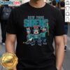 Cartoon design of Nice New York Sirens Team Ice Hockey T-Shirt featuring vibrant colors and fun graphics.
