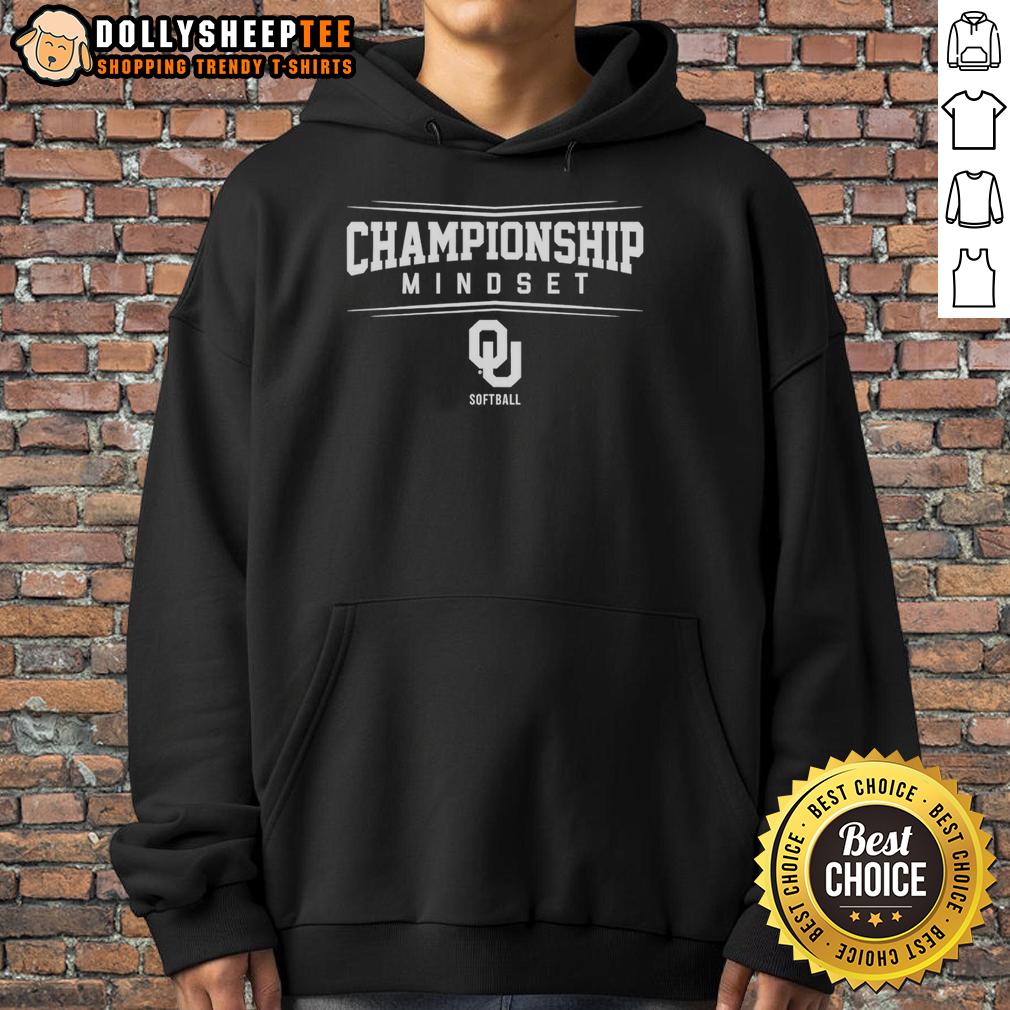 Nice Oklahoma Sooners Softball Championship Mindset Hoodie Nice Oklahoma Sooners Softball Championship Mindset Hoodie in crimson, showcasing team spirit and athletic style.