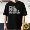 Nice Pao and Baze, Chirrut, and Ruescott T-shirt featuring vibrant graphics for Star Wars fans.