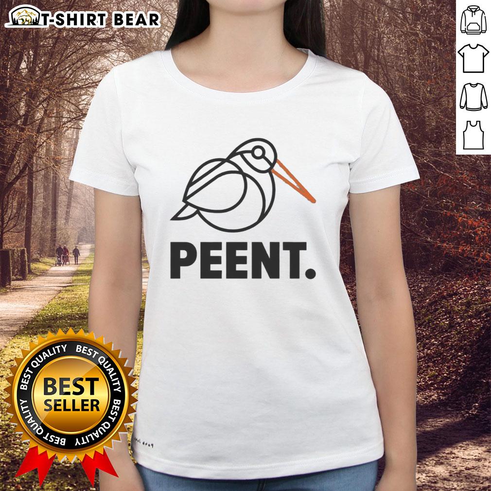 Nice Peent Woodcock Logo Ladies Tee Nice Peent Woodcock Logo Ladies Tee featuring a stylish design perfect for nature enthusiasts and bird lovers.