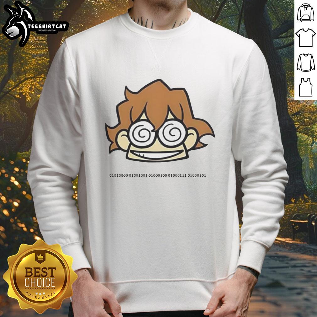 nice-pidge-dreamworks-voltron-hypnotized-cartoon-sweatshirt Cartoon sweatshirt featuring Nice Pidge from Dreamworks Voltron, showcasing a hypnotized design for fans of the series.