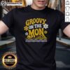 Alt Text: Nice Pittsburgh Riverhounds SC Groovy On The Mon T-Shirt showcasing vibrant design and team spirit for fans.