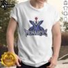 Alt Text: Vintage '97 Sacramento Monarchs T-Shirt featuring team logo and vibrant colors, perfect for basketball fans.