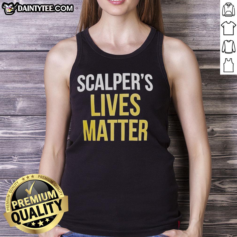 nice-scalpers-lives-matter-tank-top Nice Scalpers Lives Matter tank top featuring bold text design in a stylish and comfortable fit for casual wear.