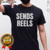 Nice Sends Reels T-Shirt featuring a vibrant design, perfect for casual wear and showcasing a love for fishing.