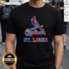 Nice St. Louis Cardinals St. Louis Blues St. Louis City SC And St. Louis Battlehawks Sports Logo Mashup T-Shirt