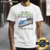 Nice They Call It Name Because The Train Am On The Track T-Shirt featuring a colorful train graphic on a casual tee.