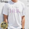 Alt Text: Tyrese Maxey wearing 'The Power of Her' T-shirt, showcasing support for women's empowerment in sports.