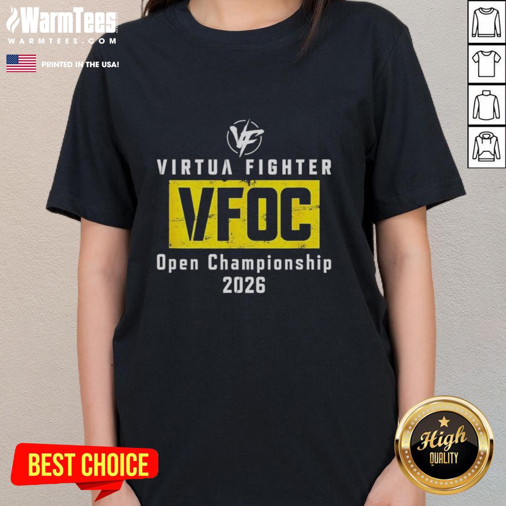 nice-vfoc-virtua-fighter-open-championship-2026-ladies-tee Nice Vfoc Virtua Fighter Open Championship 2026 Ladies Tee featuring a stylish design and vibrant colors for gamers.