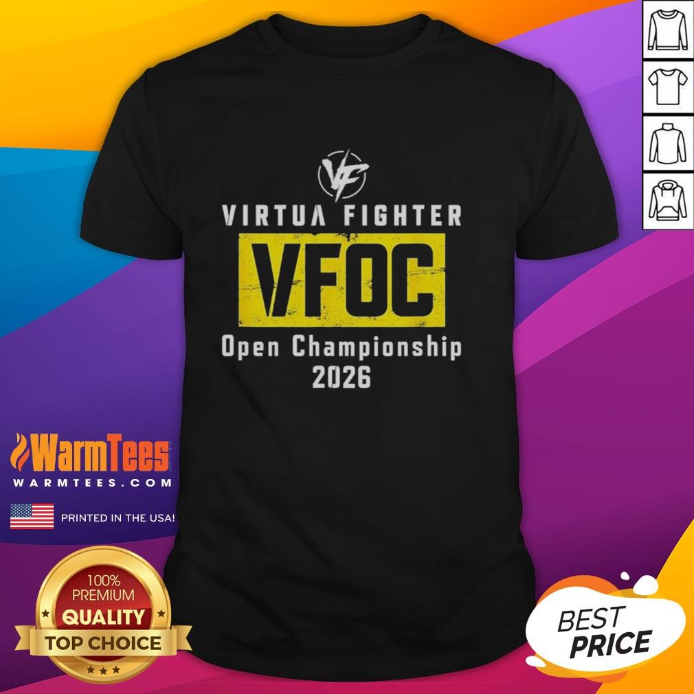 nice-vfoc-virtua-fighter-open-championship-2026-t-shirt Alt Text: Nice Vfoc Virtua Fighter Open Championship 2026 T-Shirt featuring bold graphics and vibrant colors for gaming fans.