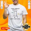 Alt Text: Nice Your Chariot Awaits Happy Birthday T-Shirt featuring a vibrant design perfect for birthday celebrations.