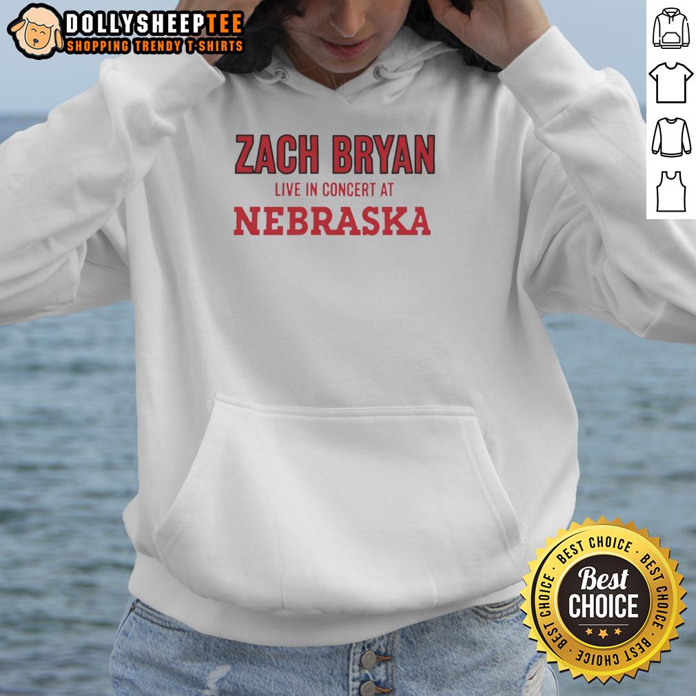 Nice Zach Bryan April 25 2026 Lincoln Nebraska Hoodie Zach Bryan wearing a hoodie at the Nice concert in Lincoln, Nebraska on April 25, 2026.