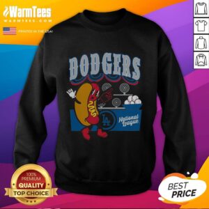 Alt Text: Premium Preschool Mitchell & Ness Cream Los Angeles Dodgers Step Back Up Sweatshirt for kids, stylish and cozy.