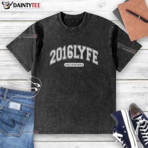 Alt Text: Awesome Roll Up Records 2016lyfe washed t-shirt featuring a vintage design and soft fabric, perfect for casual wear.