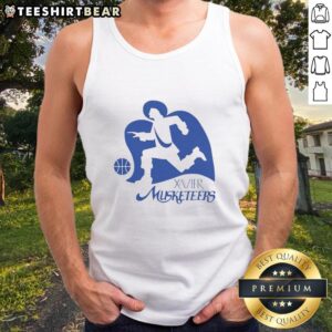 Awesome Xavier Musketeers Basketball 2026 logo on a stylish tank top, perfect for fans and athletes alike.