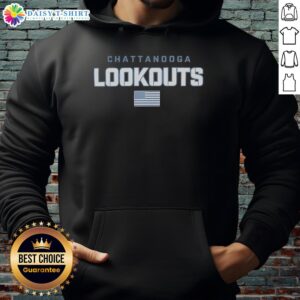 Good Chattanooga Lookouts Patriotic Spirit hoodie featuring American flag design, celebrating team pride since 1909.