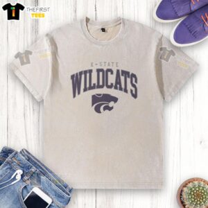 Top Kansas State Wildcats classic logo washed t-shirt featuring vibrant colors and comfortable fit for fans.