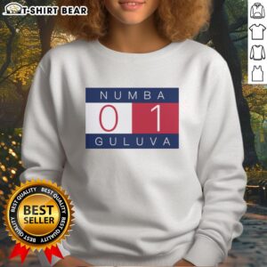 Good Number One sweatshirt featuring bold graphic design, perfect for casual streetwear style.