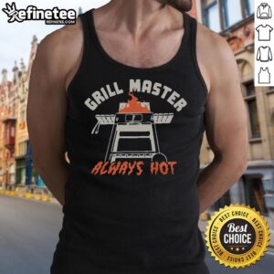 Awesome Grillmaster Always Hot Navy T-Shirt - Image 2