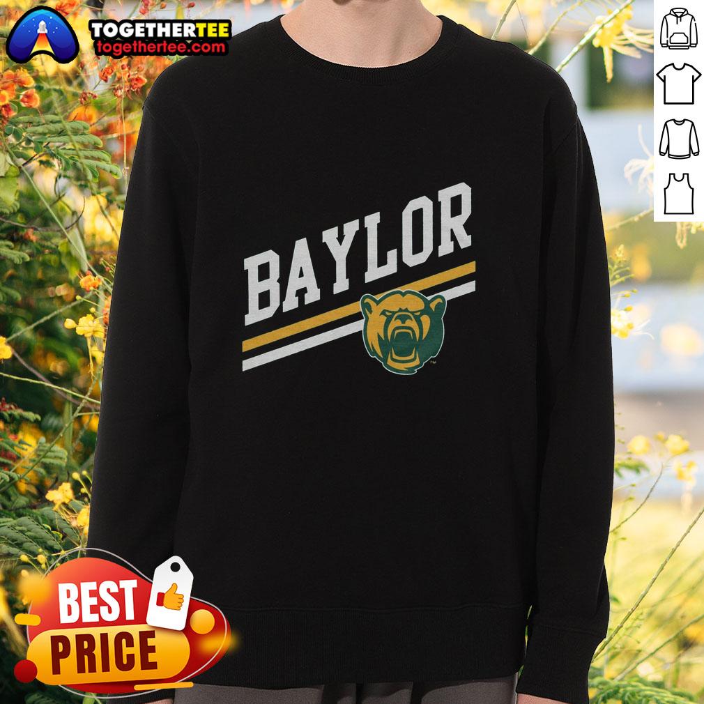 Official Baylor Sideline Forest Sweatshirt Alt Text: Official Baylor Sideline Forest Sweatshirt featuring vibrant green color, logo, and comfortable design for fans.