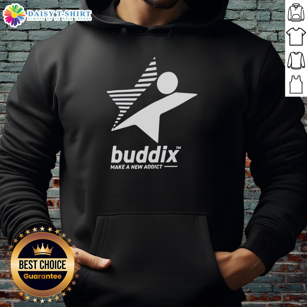 Official Buddix Make A New Addict Hoodie Official Buddix Make A New Addict Hoodie in stylish design, perfect for casual wear and street fashion enthusiasts.