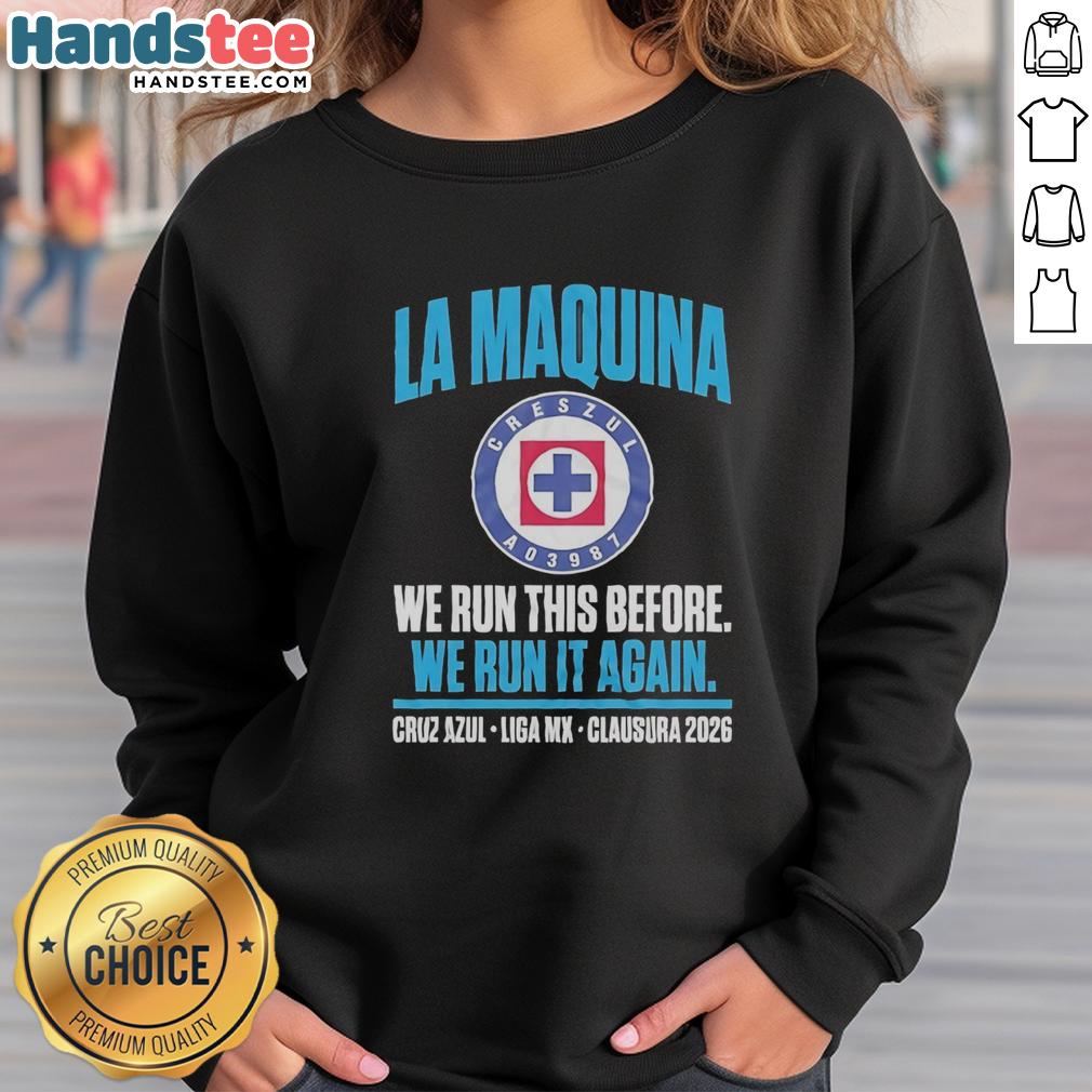 official-cruz-azul-la-maquina-semifinals-liga-mx-clausura-2026-sweatshirt Official Cruz Azul La Maquina Semifinals Liga MX Clausura 2026 sweatshirt featuring team logo and vibrant colors.