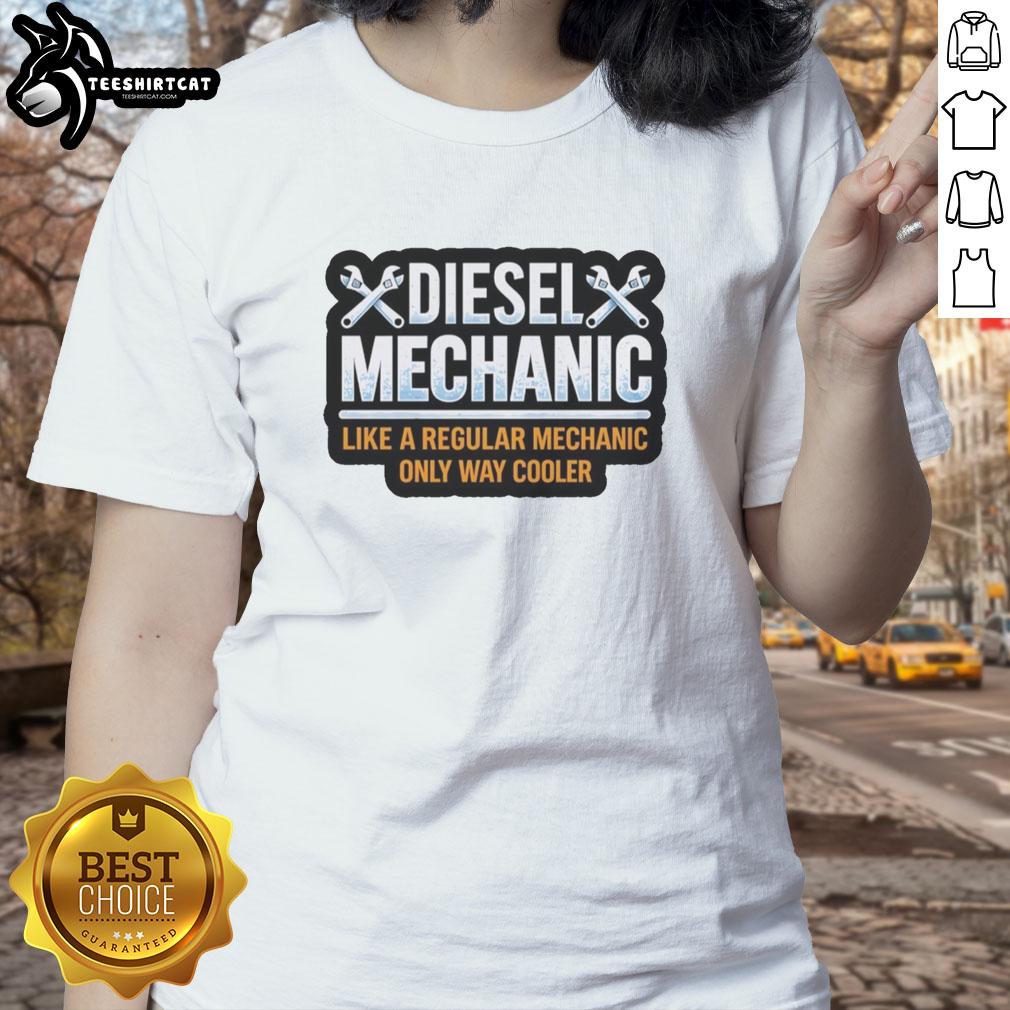official-diesel-mechanic-way-cooler-wrenches-like-a-regular-only-ladies-tee Official Diesel Mechanic Way Cooler Wrenches Ladies Tee showcasing a stylish design for female mechanics and enthusiasts.