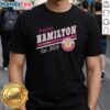 Official Duke PWHL Hamilton Pour Adults Sportiqe T-Shirt in navy blue with logo, perfect for sports fans and casual wear.