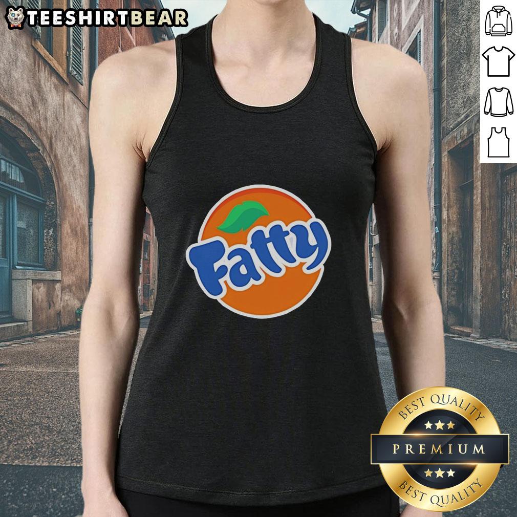 official-fatty-fanta-logo-parody-tank-top Official Fatty Fanta Logo Parody Tank Top featuring a playful twist on the classic soda brand logo design.