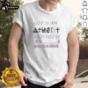 Official God Is An Atheist And She Is Bisexual T-Shirt featuring bold text in vibrant colors on a stylish tee.
