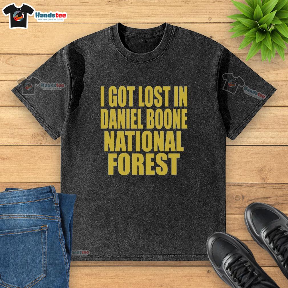 official-i-got-lost-in-daniel-boone-forest-washed-t-shirt Official I Got Lost in Daniel Boone Forest washed t-shirt featuring a vintage design and soft fabric for comfort.