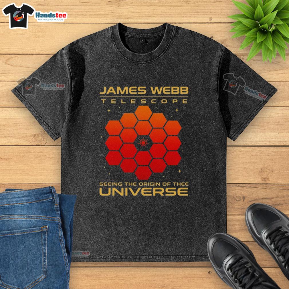official-james-webb-telescope-seeing-the-origin-of-the-universe-washed-t-shirt Official James Webb Telescope t-shirt featuring the universe's origin design, perfect for space enthusiasts.