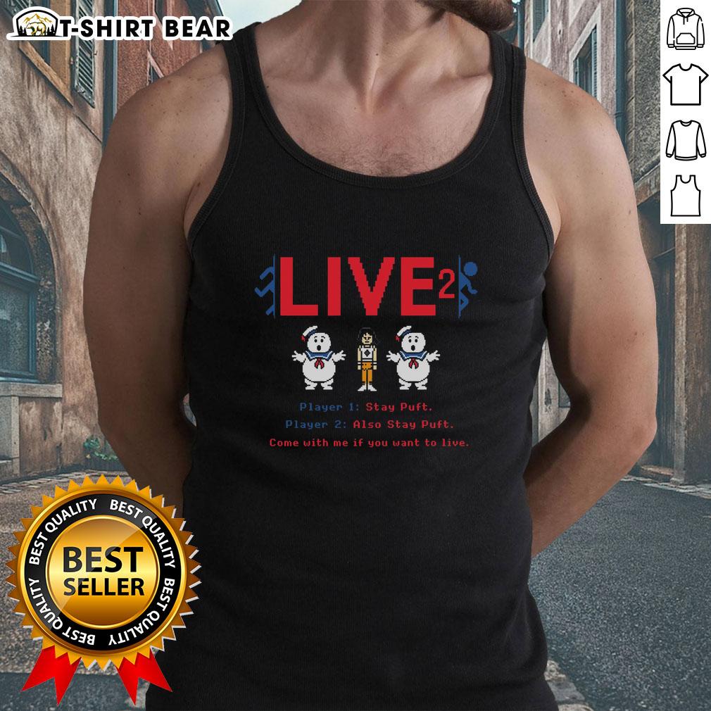 Official Live 2 Stay Puft Tank Top Official Live 2 Stay Puft Tank Top featuring iconic Ghostbusters design, perfect for fans and summer wear.
